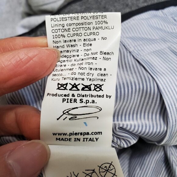 ❤️ 3 For $35 Boy by Band of Outsiders tweed leather trousers tapered pants 0 - Picture 10 of 10